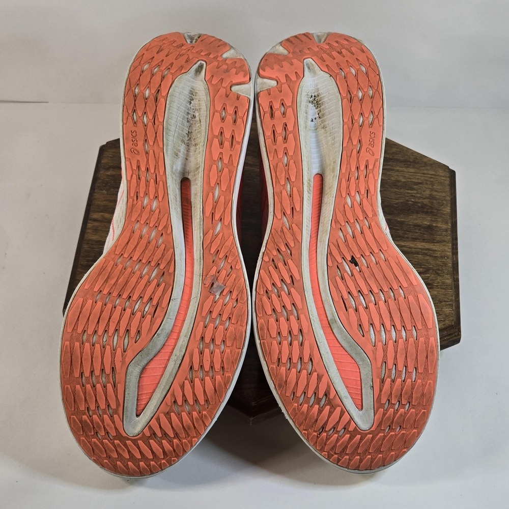 Asics GlideRide Tokyo Shoes Womens Size 9.5 White Pink Running Sneakers Road - Picture 9 of 10